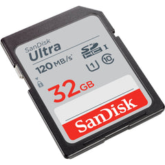 SanDisk Ultra 32GB SD Card SDXC Class 10 UHS-I com Velocidade de Leitura de 120MB/s