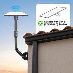 Suporte de Montagem Gen 3 para Starlink (TS04) | Aço Galvanizado de Alta Resistência com Inclinação Ajustável