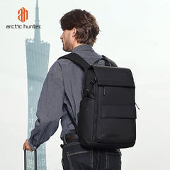 🎒 Arctic Hunter B00562 – Mochila Casual para Laptop 15.6” com Porta USB | GREY / BLACK