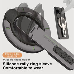 Suporte Magnético de Dupla Face GOJI H1 360° com Ventosa de Sucção Magnética a Vácuo Anti-Vibração para Smartphone