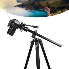 Sistema Profissional Jmary KS355+HG60 | Tripé e Monopé 2-em-1 com Eixo Horizontal (Girafa) e Carga até 8kg