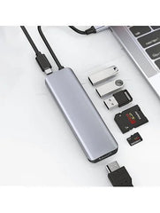 WiWU Alpha 731HC Hub USB C 7 em 1 Adaptador para Laptop
