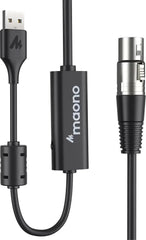 Cabo de Microfone Maono AU-XU01 10FT USB para XLR