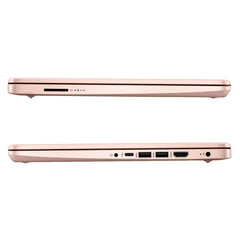 Notebook HP 14-DQ6105DX 14" HD Intel N150 4GB LPDDR5 128GB UFS Wi-Fi 6 Windows 11 Home Pale Rose Gold