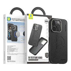 Capa Magnética Blueo Armor Fibra de Aramida & Pele para iPhone Série 16 (Matte Anti-Dedadas)