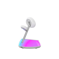 Carregador Sem Fios 3-em-1 WiWU Aurora Wi-W036 | Estação de Carga Magnética 15W para iPhone (MagSafe), Apple Watch e AirPods