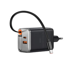 Wi-G020 – CARREGADOR DE CELULAR Carregador WiWU Wi-G020 67W GaN com Cabo Type-C Retrátil
