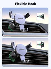 Suporte Veicular UGREEN UG-10422 para Celular Encaixe na Saída de Ar com Rotação 360° para Telas de 4,7" a 7,12"