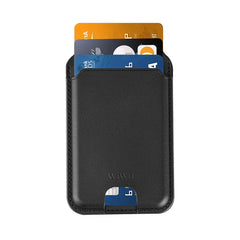 Carteira Magnética 2 em 1 WiWU (MW-003) | Porta-Cartões Ultrafino em Couro PU com Suporte Multi-Ângulo (3 Posições) para iPhone MagSafe