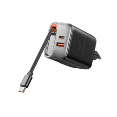 Wi-G020 – CARREGADOR DE CELULAR Carregador WiWU Wi-G020 67W GaN com Cabo Type-C Retrátil