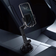 Suporte Automotivo WiWU Gentleman (WI-CH059) | Fixação Ultra Estável para Porta-Copos com Braço Articulado Dobrável e Rotação 360°