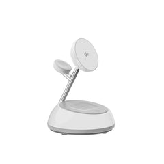 Carregador Sem Fios 3-em-1 WiWU Aurora Wi-W036 | Estação de Carga Magnética 15W para iPhone (MagSafe), Apple Watch e AirPods