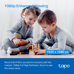 Câmara de Segurança Wi-Fi Inteligente Full HD 1080p Pan/Tilt TP-Link Tapo C200 com Visão Noturna e Áudio Bidirecional