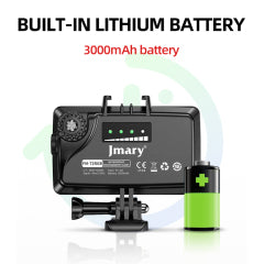 Iluminador LED à Prova d'Água Jmary FM-72RGB | Mergulho até 40m – Modos RGB Multicores e Bateria de 3000mAh