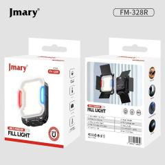Luz LED Portátil Jmary FM-328R | Potência de 30W para Camping e Vídeo – Bateria de 5400mAh e Bi-Color (2500-9000K)