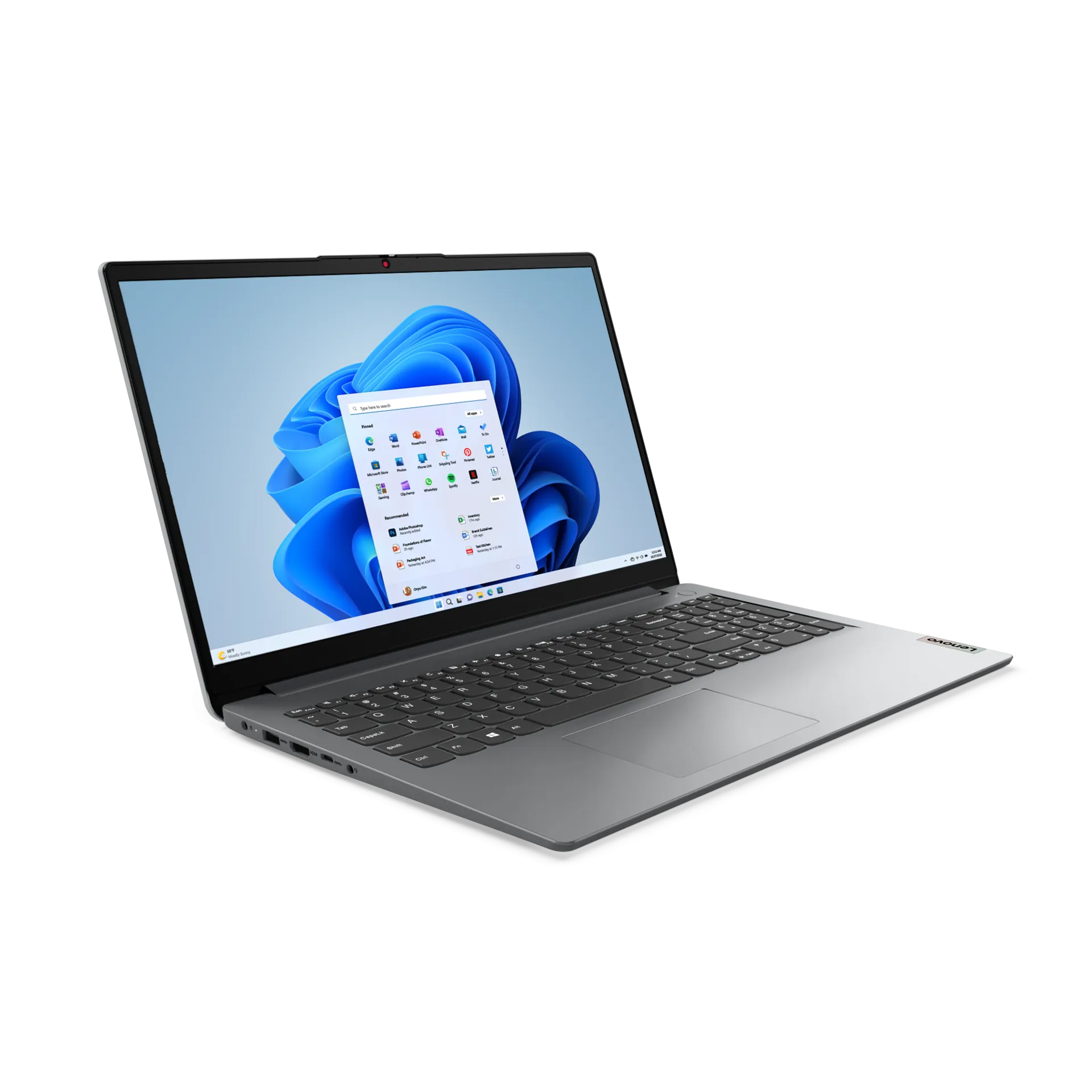 Lenovo IdeaPad 1 | Intel Celeron | 8GB RAM | 256GB SSD | Tela 15.6" HD | Cloud Grey