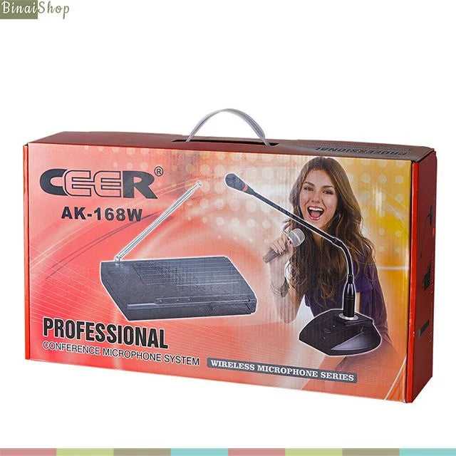 Sistema de Microfone de Conferência Sem Fio Solar Professional AK-168W