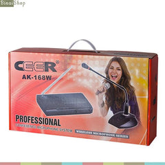 Sistema de Microfone de Conferência Sem Fio Solar Professional AK-168W