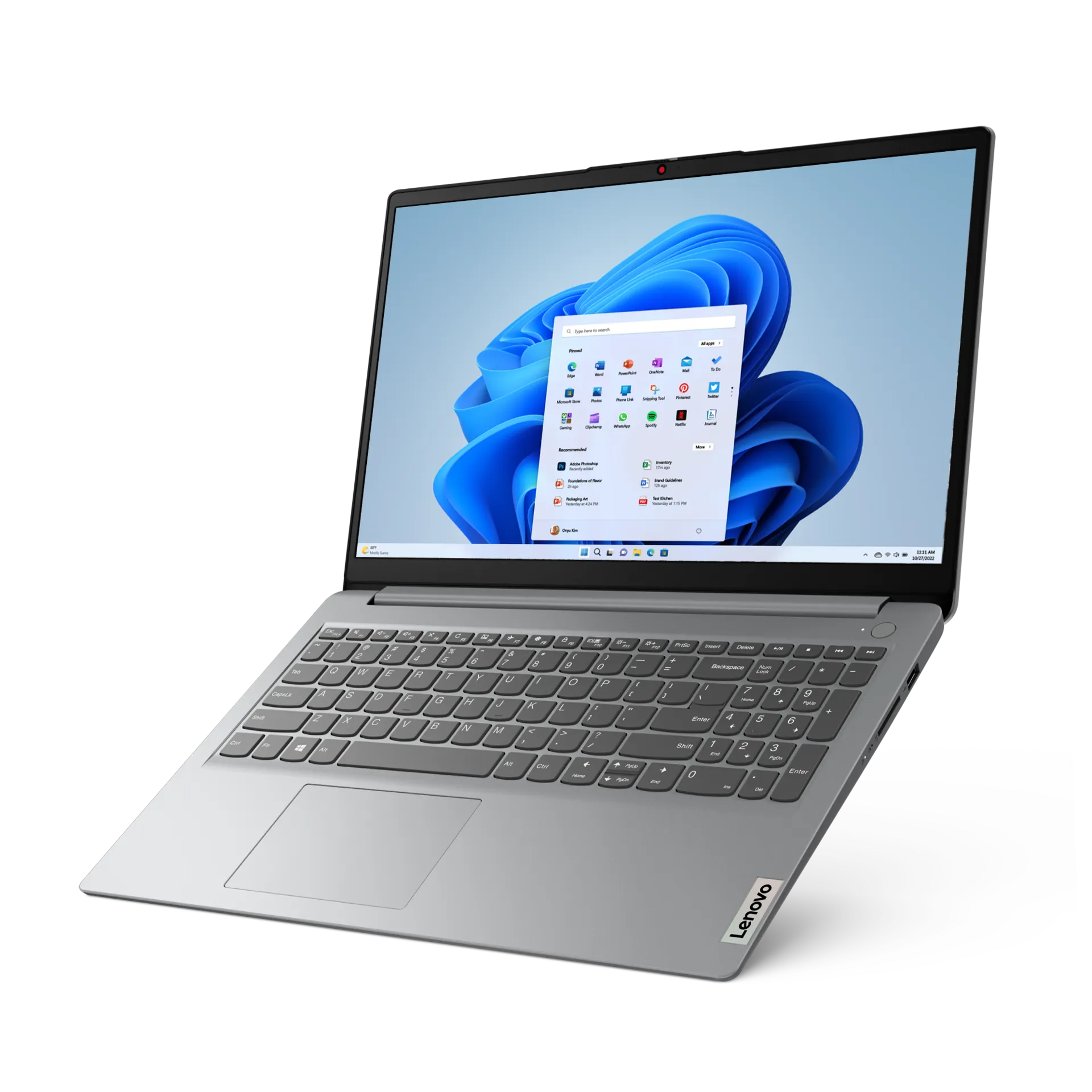 Lenovo IdeaPad 1 | Intel Celeron | 8GB RAM | 256GB SSD | Tela 15.6" HD | Cloud Grey
