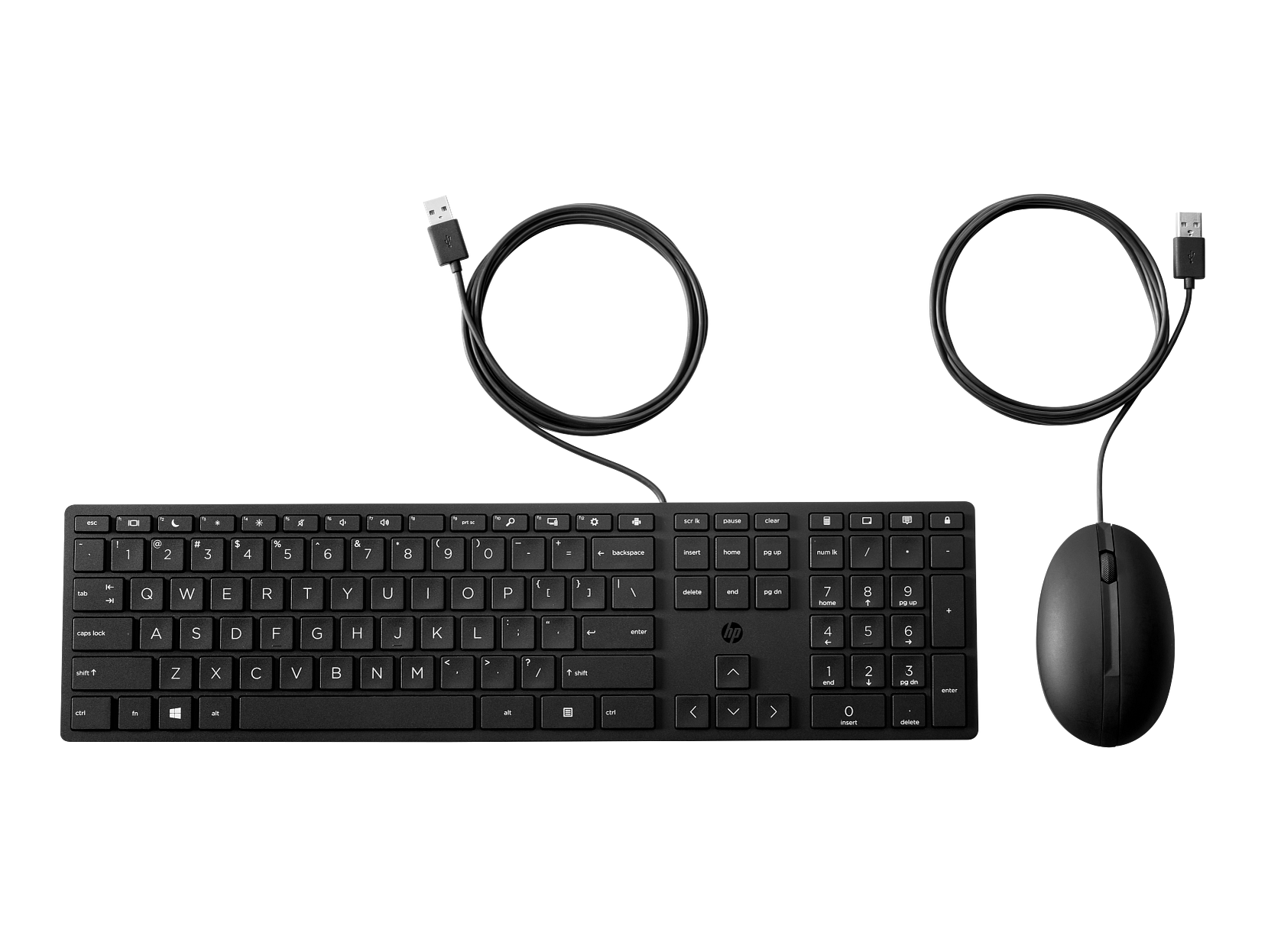 HP Wired Desktop 320MK – Teclado e Mouse com fio USB