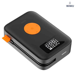 Inflador de Pneus Portátil WiWU WI-AI003 | Compressor Digital 90W com Bateria de 5.000mAh (2x 2500mAh) – Cilindro 22 para Carros, Motos e Bicicletas