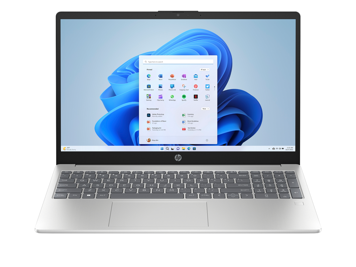 LAPTOP HP 15-fd0154wm | PRODUTIVIDADE E INTELIGÊNCIA ARTIFICIAL Grandes Destaques: Processador Intel® Core™ Ultra 5 | Ecrã IPS Touchscreen de 15.6" | Gráficos Intel® Arc™