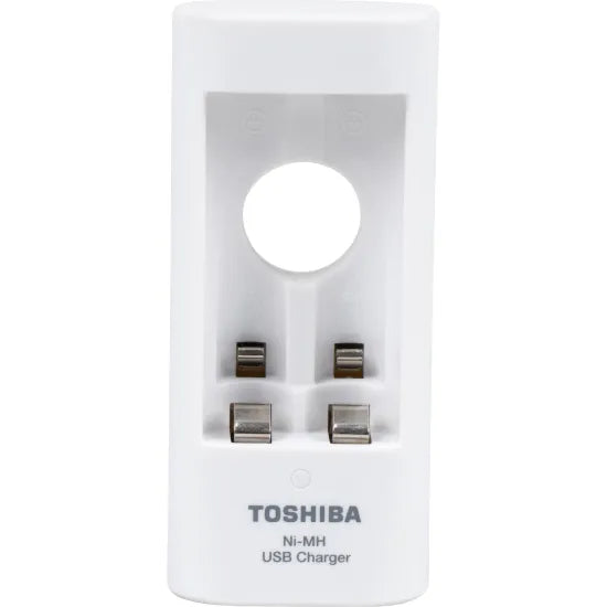 Carregador Toshiba USB para Pilhas AA/AAA TNHC-6GME2 com 2 Pilhas AA Inclusas