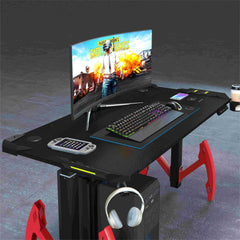 Electronic Standing Desk GT‑022 – Mesa Gamer Ajustável c/ LED RGB