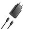 Wiwu wi-u001 Carregador de Parede com 20W PD e Porta USB-C (Preto/Branco)