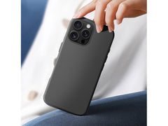 B52 Capa Premium em Pele Cinza & Preto com Magnético para iPhone 16 Pro Max