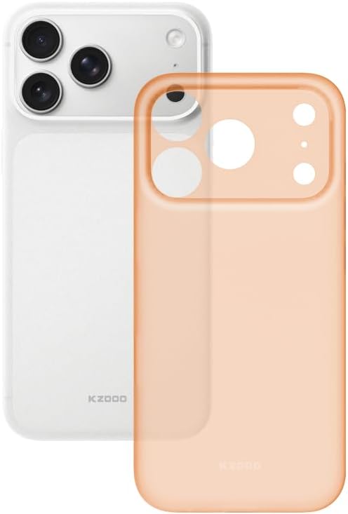 Capa KZDOO Air Skin Ultra Fina em PP para Smartphone Apple iPhone 17 Pro / iPhone 18 Pro / iPhone 17 Pro Max / iPhone 18 Pro Max - Acabamento Fosco Premium