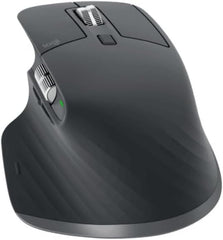 Rato Ergonómico Sem Fio Logitech MX Master 3S Preto Sensor 8000 DPI Vidro Quiet Clicks Rolagem MagSpeed Bluetooth e USB-C