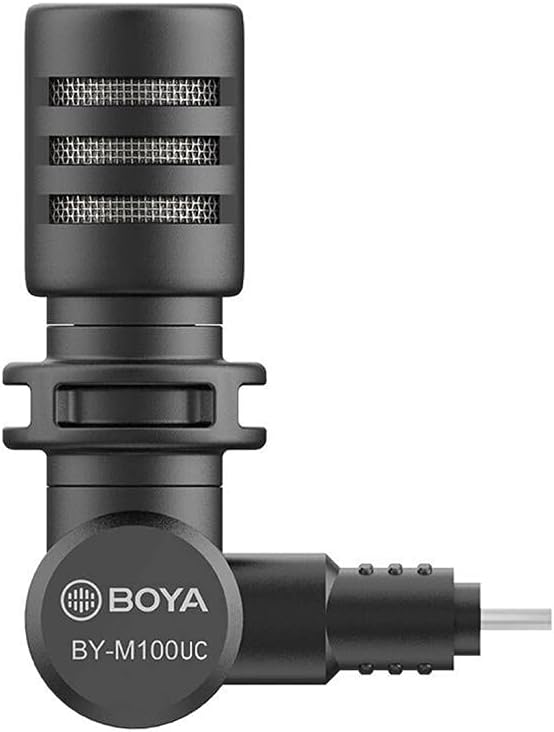 Microfone Condensador Miniatura Boya BY-M100UC Tipo C
