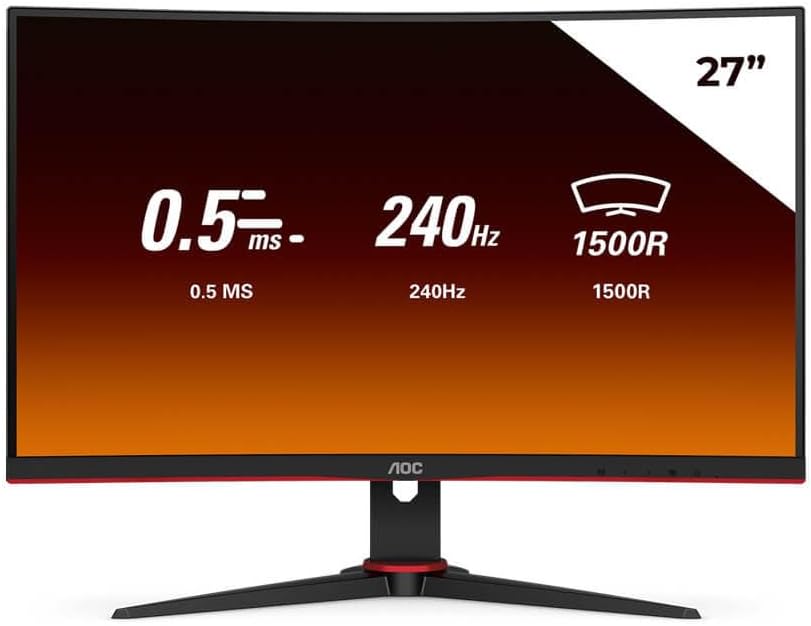 Monitor Gamer AOC LEGEND 27 240Hz 0,5ms, Preta/Vermelho, MEDIO, C27G2ZE