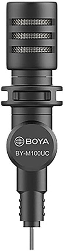 Microfone Condensador Miniatura Boya BY-M100UC Tipo C