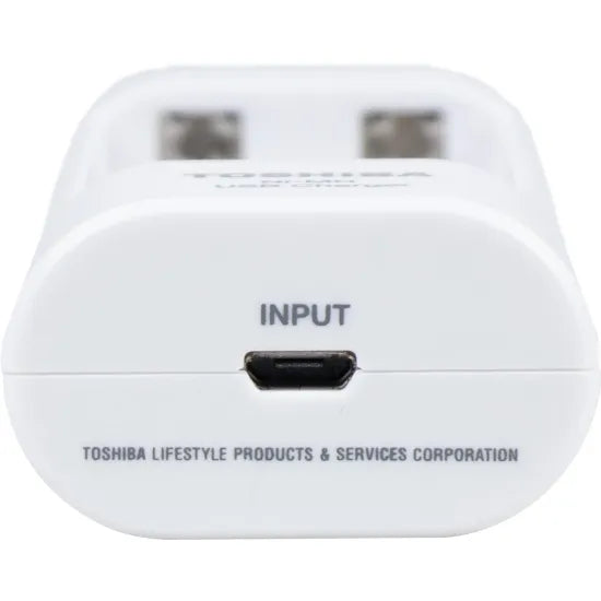 Carregador Toshiba USB para Pilhas AA/AAA TNHC-6GME2 com 2 Pilhas AA Inclusas