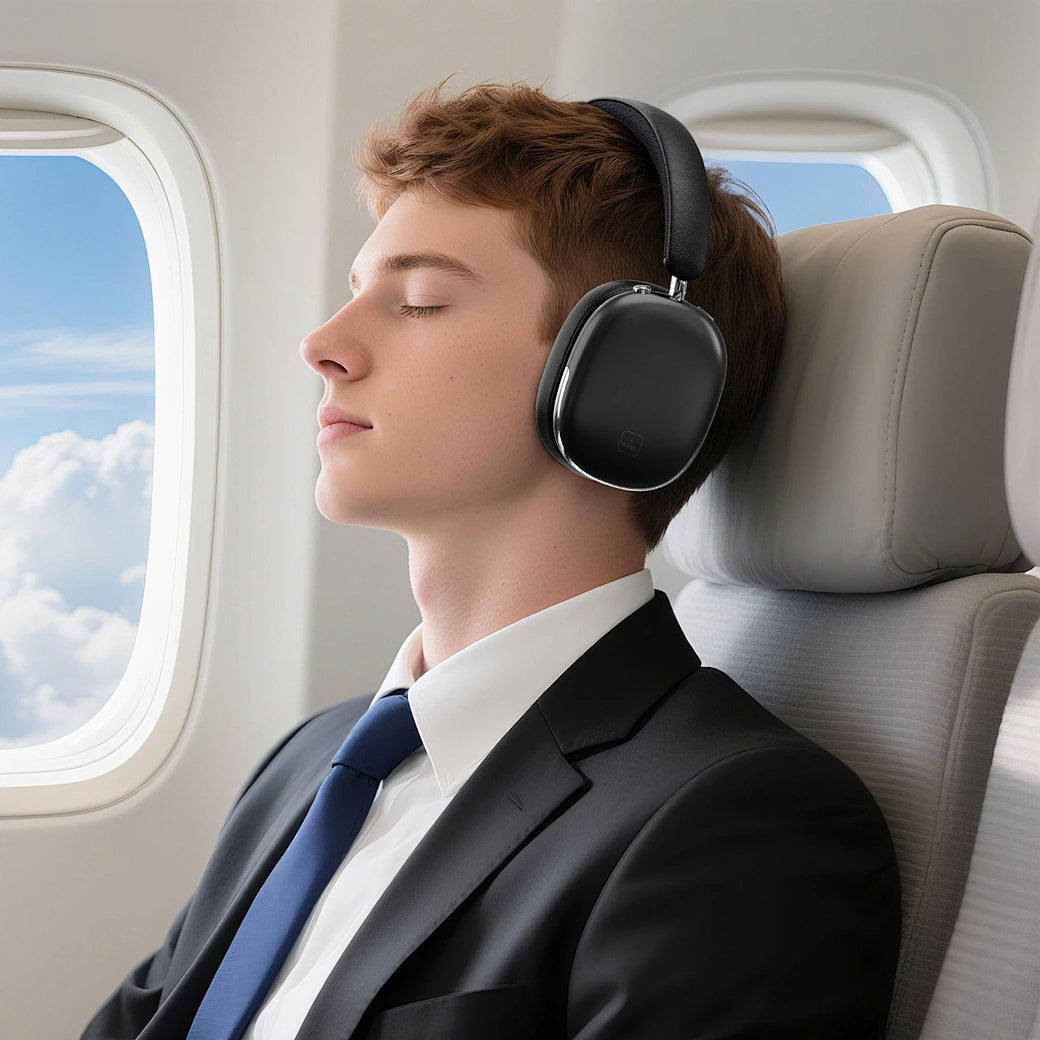 Headset WiWU Airbuds Max TD-16 | Cancelamento Ativo de Ruído (ANC) e Bluetooth 5.3 – Até 30h de Bateria e Entrada Auxiliar P2