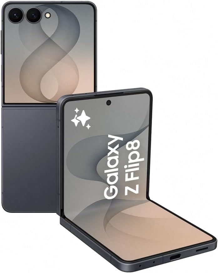 Smartphone Dobrável Samsung Galaxy Z Flip8 5G 12GB RAM 256GB Tela 6,9" Dynamic AMOLED 2X Processador Exynos 2600