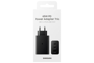 Samsung Original 65W Super Fast Charger – Tri Port