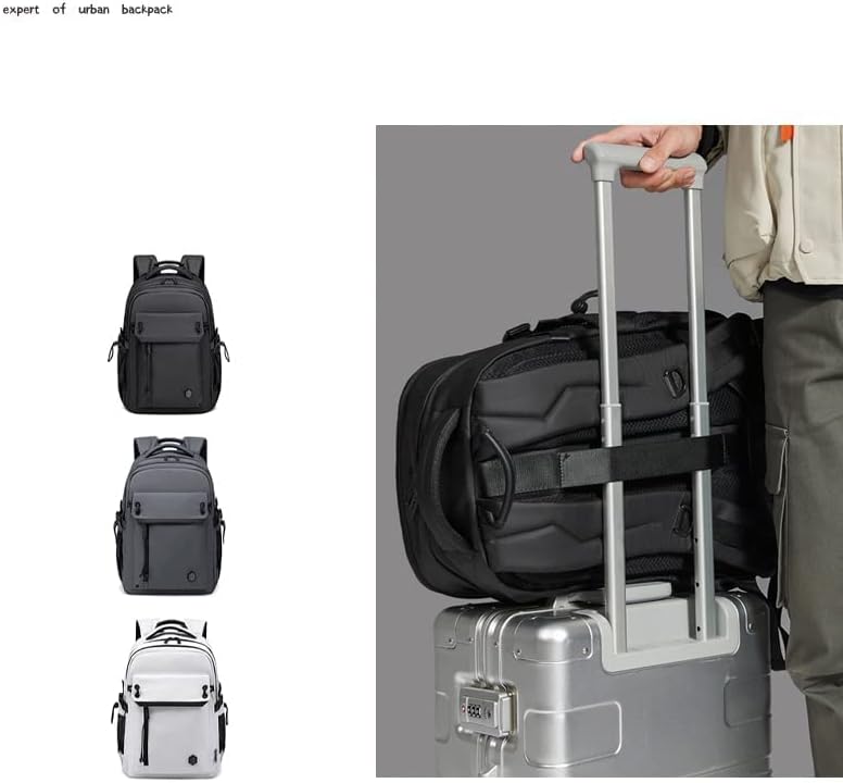 Mochila Arctic Hunter B00531 – Impermeável, com Compartimento para Laptop 15″-17″ e Porta USB