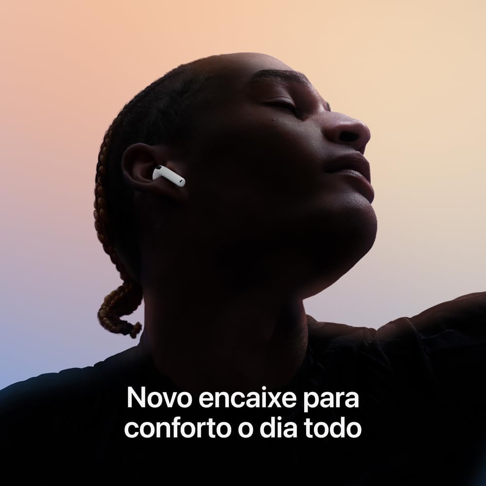 Apple AirPods 4 | Chip H2, Áudio Espacial e Estojo de Recarga USB-C