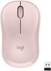Rato Sem Fio Logitech M221 Silent CO5 com Tecnologia SilentTouch Receptor Nano USB 1000 DPI Ambidestro Azul e Rosa