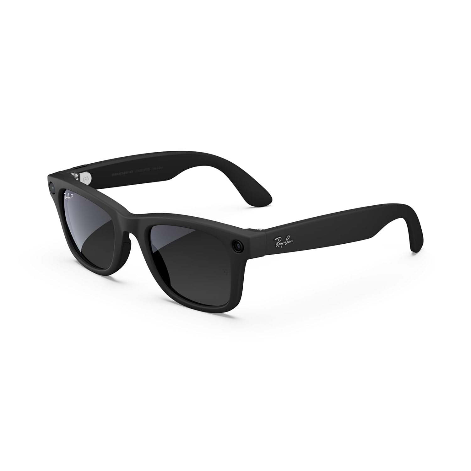 ÓCULOS INTELIGENTES RAY-BAN META WAYFARER Modelo: Wayfarer Large (Gen 2 / Meta Tech) | Acabamento: Matte Black | Lentes: Graphite Green Transitions® (Fotocromáticas)