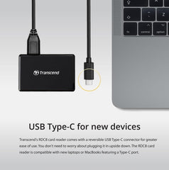 Leitor Multicartões Transcend All-in-1 USB 3.1 Gen 1 Tipo-C