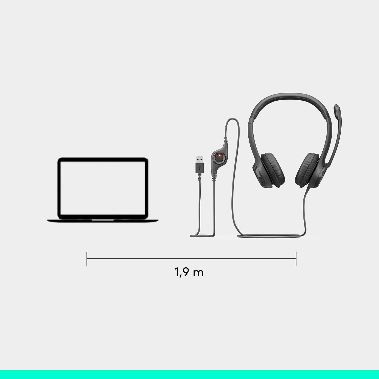 H390 USB Computer Headset