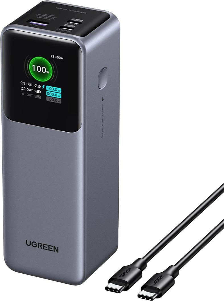 UGREEN 35525B – Power Bank Portátil 25000mAh 200W
