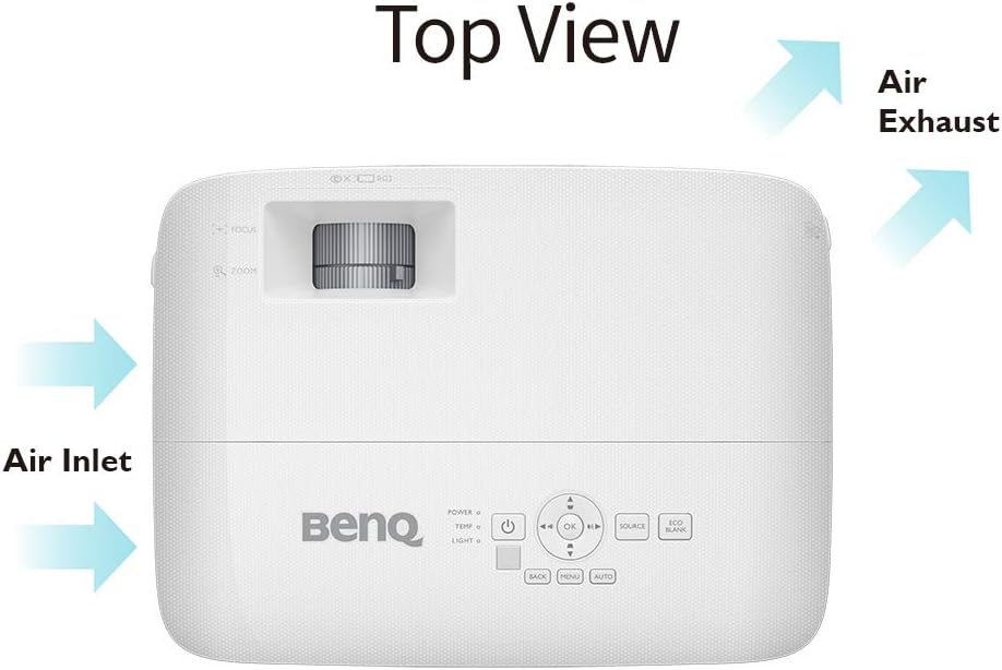 BenQ SVGA Business Projector (MS560) - 4,000 Lumens High Brightness - 20,000:1 High Contrast Ratio - Dual HDMI, VGA - Auto Keystone Correction - Simple Set Up - SmartEco Technology