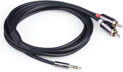 Cabo de Áudio UGREEN P2 (3,5mm) Macho para 2 RCA Macho – 2 Metros