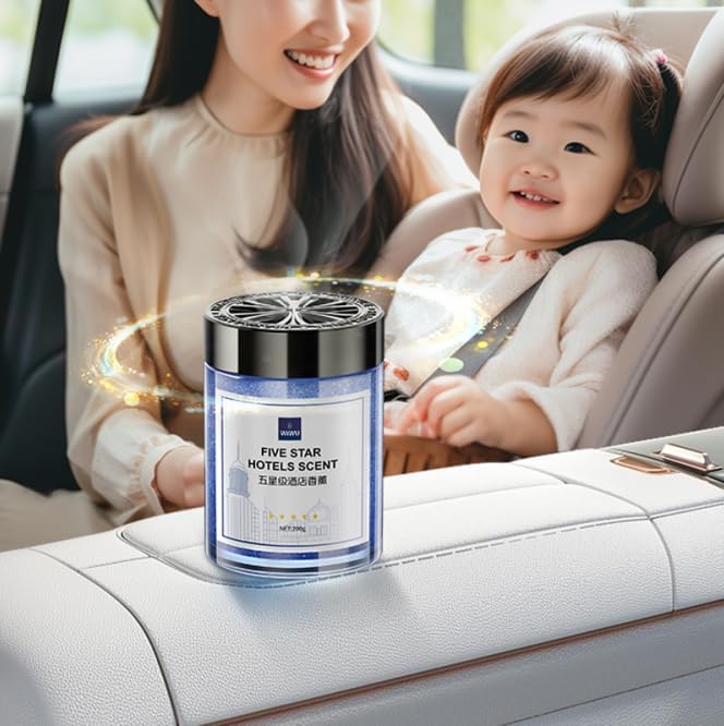 Ambientador Automotivo Bálsamo Sólido WiWU Premium Star (WI-AI004) | Aroma Exclusivo Hotel Hilton – Acabamento Premium em Alumínio
