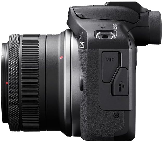 Câmera Canon EOS R100 Mirrorless com Lente RF-S 18-45mm